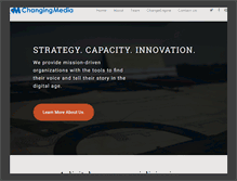 Tablet Screenshot of changingmediagroup.com